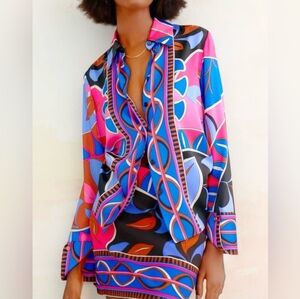 Zara Pucci Print Blouse
